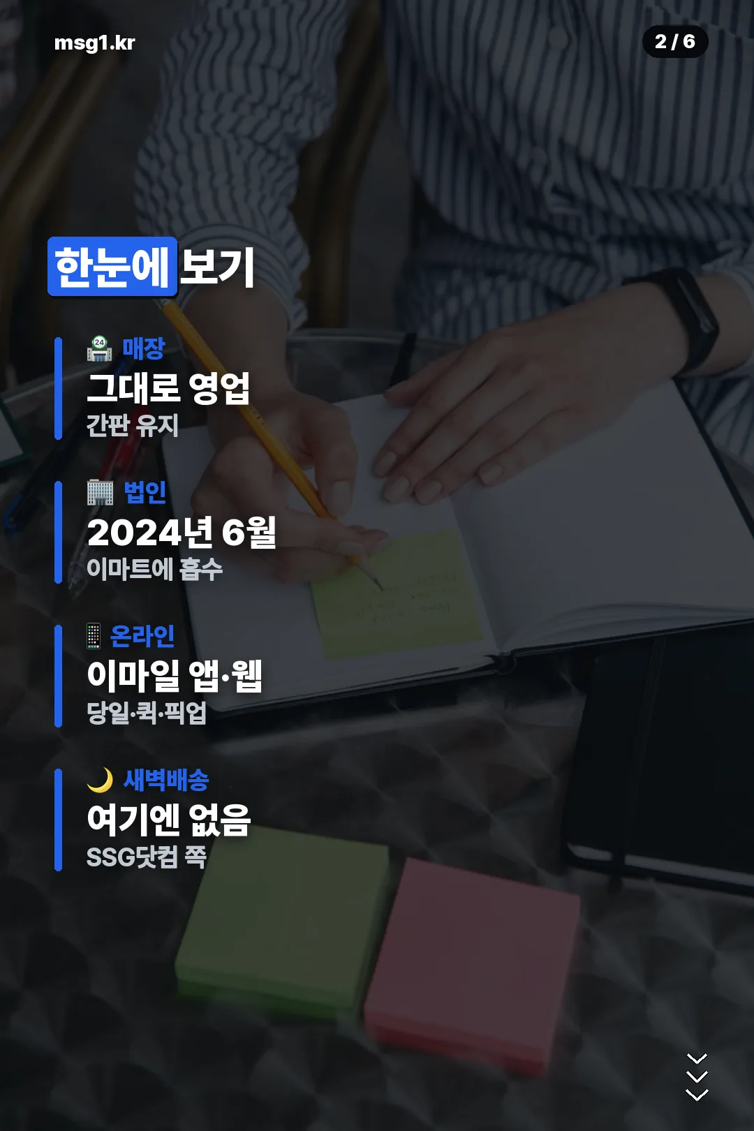 합병과 운영 요약