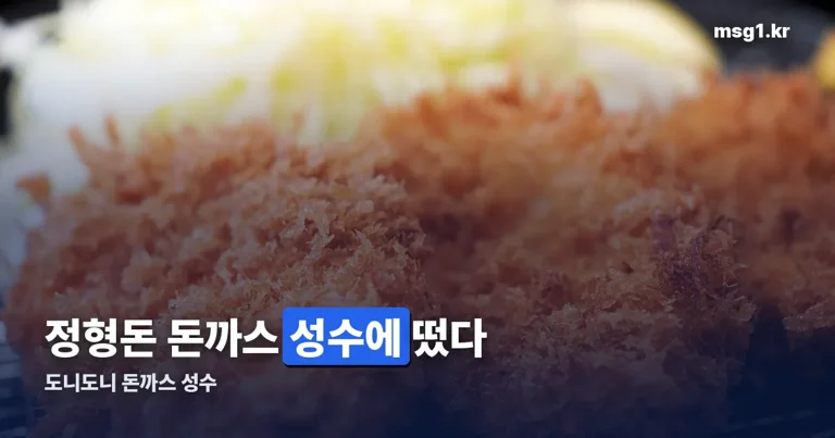 도니도니 돈까스 성수 정리 썸네일