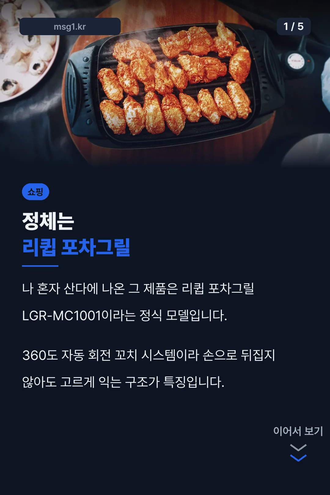 이주승 양꼬치 기계 정체