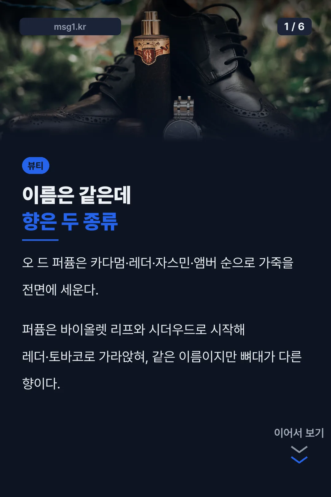 EDP와 퍼퓸 구분